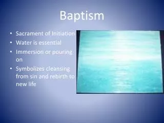 baptism