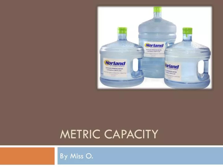 metric capacity