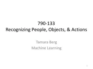 Tamara Berg Machine Learning