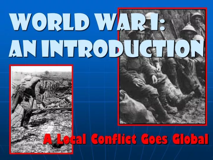 world war i an introduction