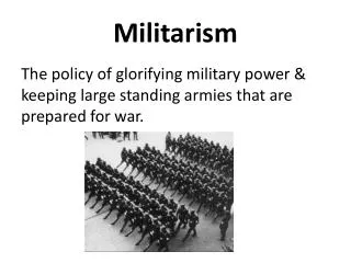 Militarism