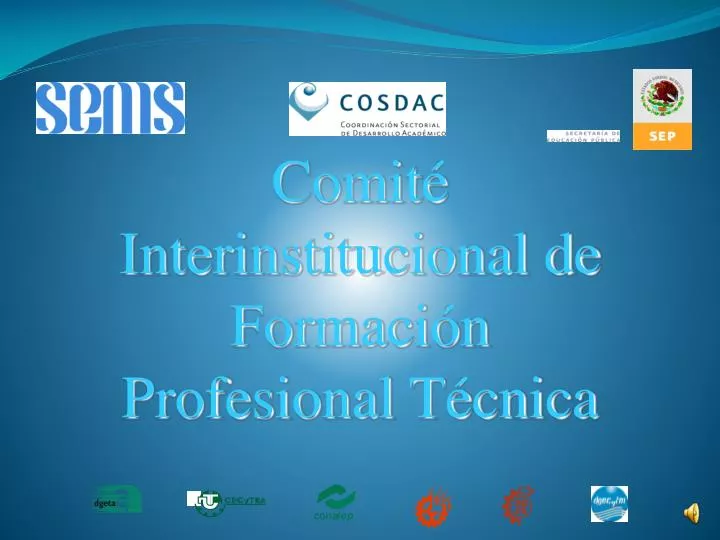 comit interinstitucional de formaci n profesional t cnica