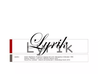 lyrik