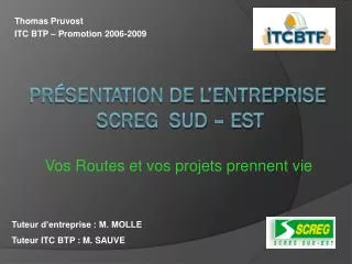 thomas pruvost itc btp promotion 2006 2009