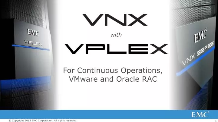 for continuous operations vmware and oracle rac