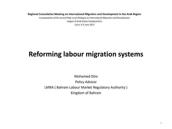 reforming labour migration systems
