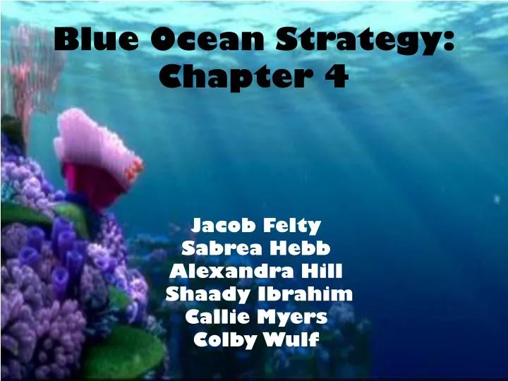 blue ocean strategy chapter 4