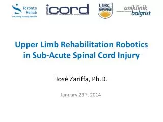 Upper Limb Rehabilitation Robotics in Sub-Acute Spinal Cord Injury