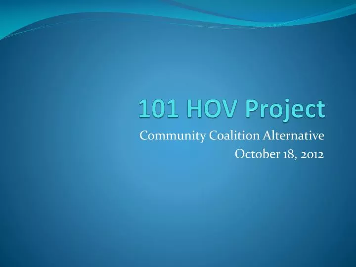 101 hov project