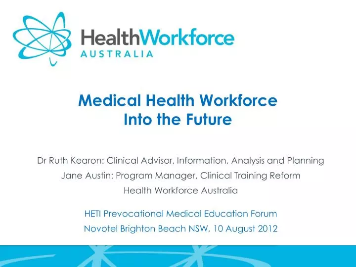 medical health workforce into the future