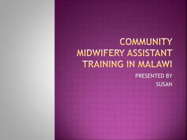 community midwifery assistant training in malawi