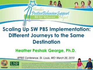 Scaling Up SW PBS Implementation: Different Journeys to the Same Destination