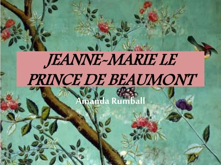 jeanne marie le prince de beaumont