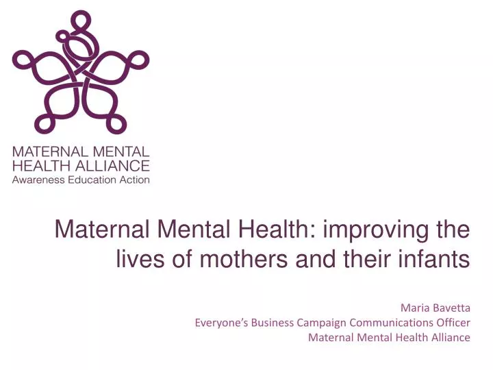 maternal mental health improving the lives of mothers and their infants