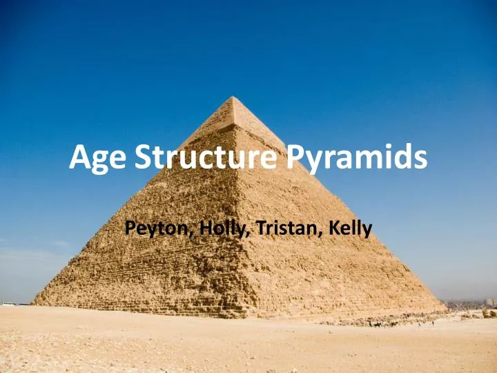 age structure pyramids