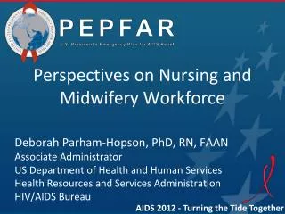 Perspectives on Nursing and Midwifery Workforce Deborah Parham-Hopson, PhD, RN, FAAN