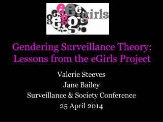 Gendering Surveillance Theory: Lessons from the eGirls Project