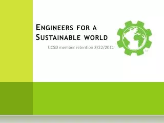Engineers for a Sustainable world