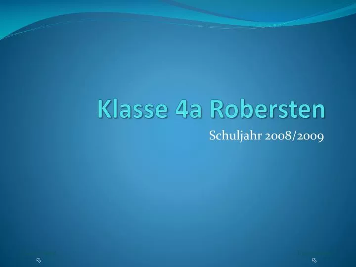 klasse 4a robersten