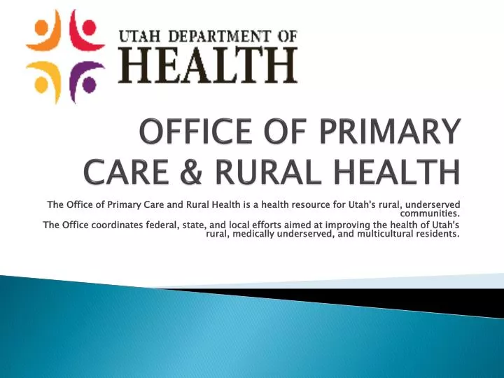 office of primary care rural health