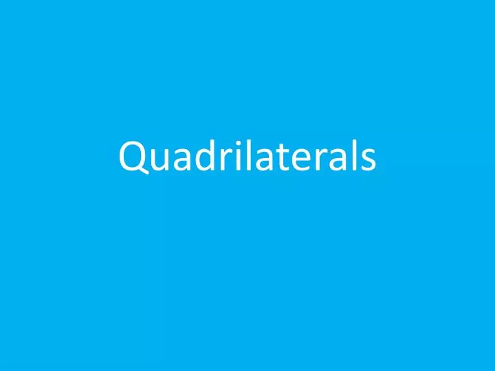 quadrilaterals