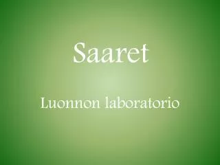 saaret