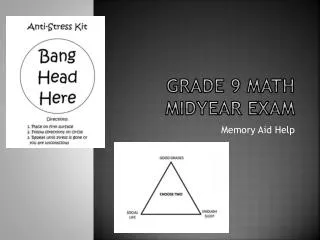 Grade 9 math midyear exam