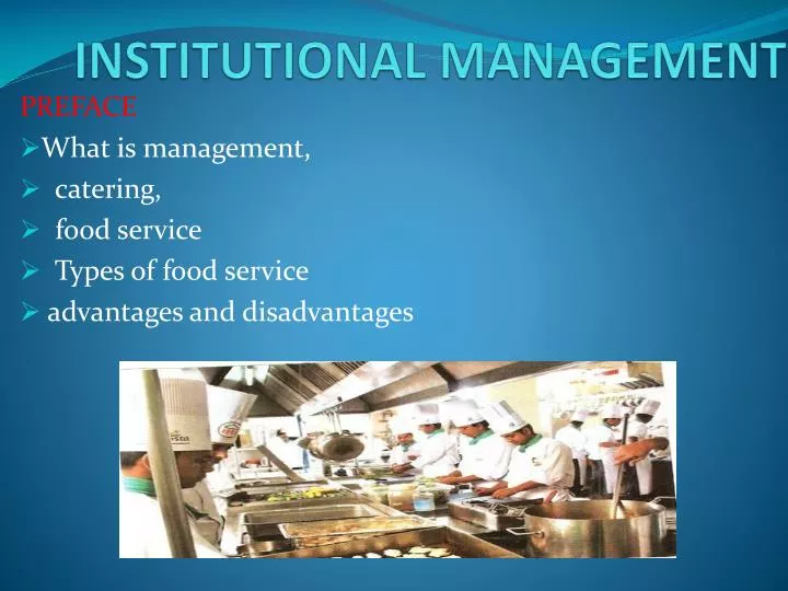 institutional management