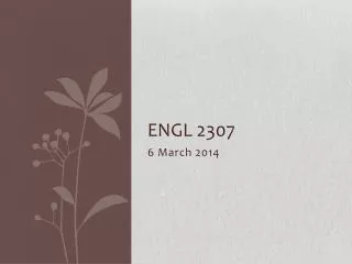 ENGL 2307