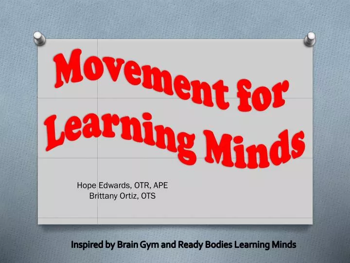 movement for learning minds