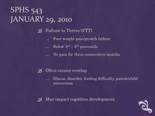 SPHS 543 January 29, 2010