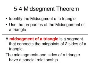 5 4 midsegment theorem
