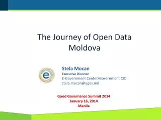 The Journey of Open Data Moldova