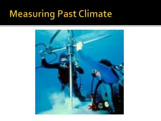 Measuring Past Climate