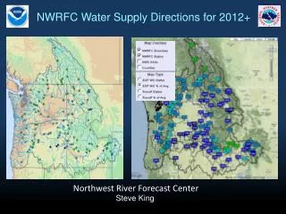 NWRFC Water Supply Directions for 2012+