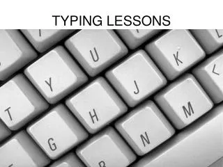TYPING LESSONS
