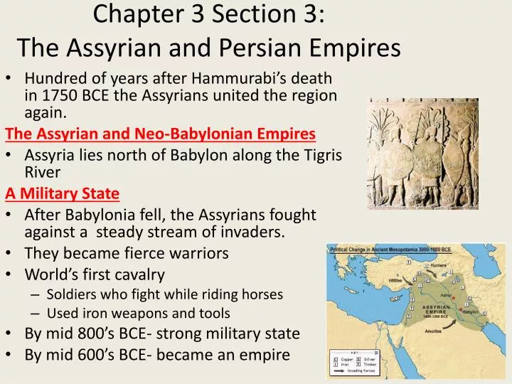 chapter 3 section 3 the assyrian and persian empires