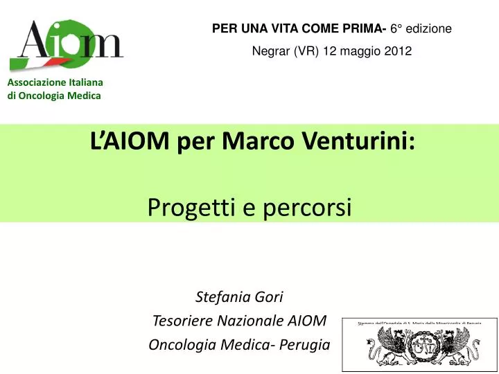 l aiom per marco venturini progetti e percorsi