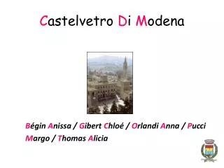 c astelvetro d i m odena