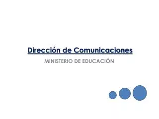 Dirección de Comunicaciones