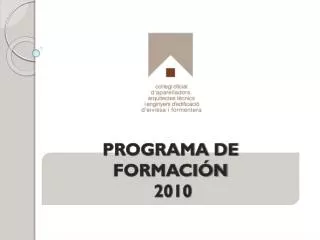 programa de formaci n 2010