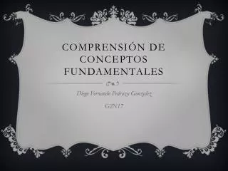 comprensi n de conceptos fundamentales