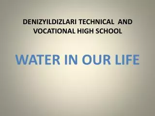 DENIZYILDIZLARI TECHNICAL AND VOCATIONAL HIGH SCHOOL