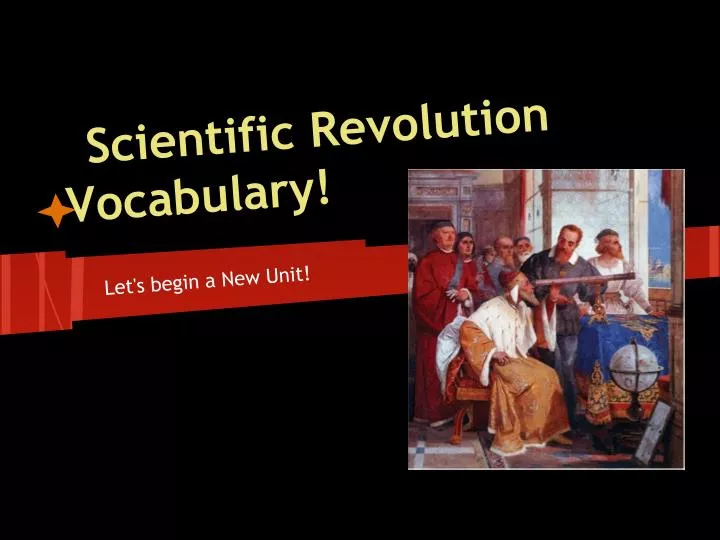 scientific revolution vocabulary