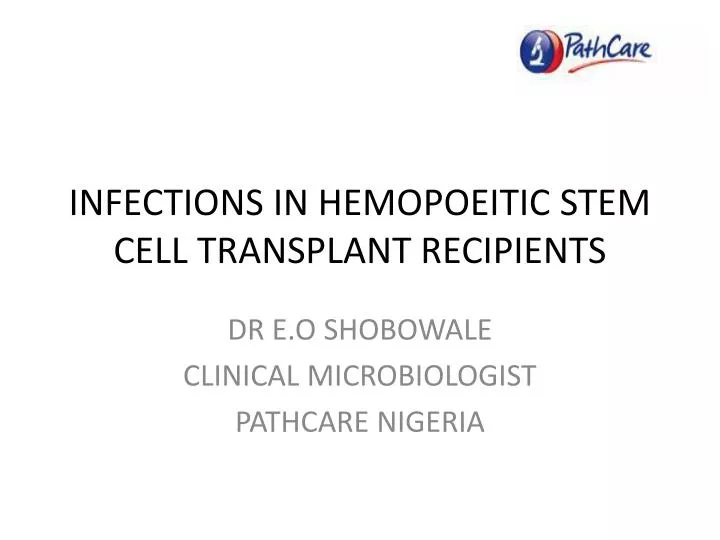 infections in hemopoeitic stem cell transplant recipients