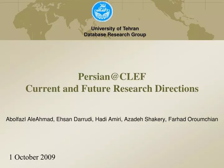 persian@clef current and future research directions