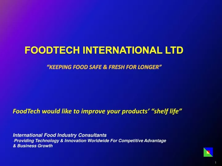 foodtech international ltd keeping food safe fresh for longer