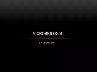 Microbiologist