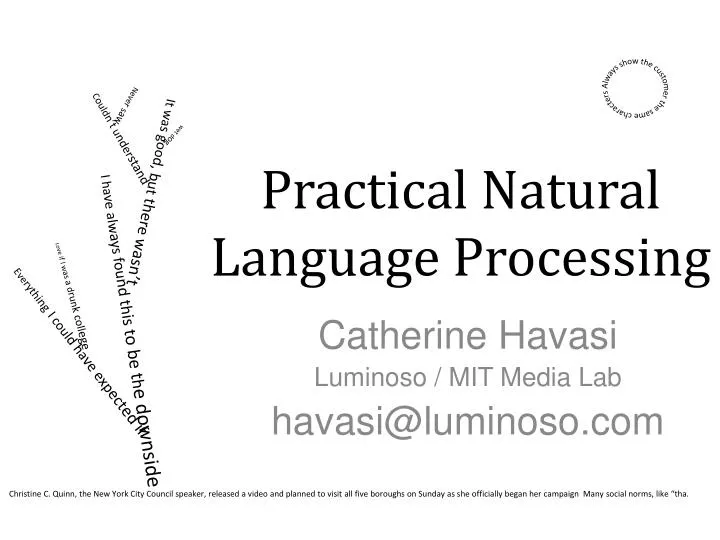 PPT - Practical Natural Language Processing PowerPoint Presentation, free  download - ID:2026635