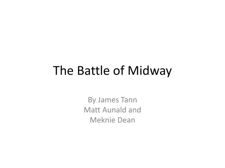 the battle of midway
